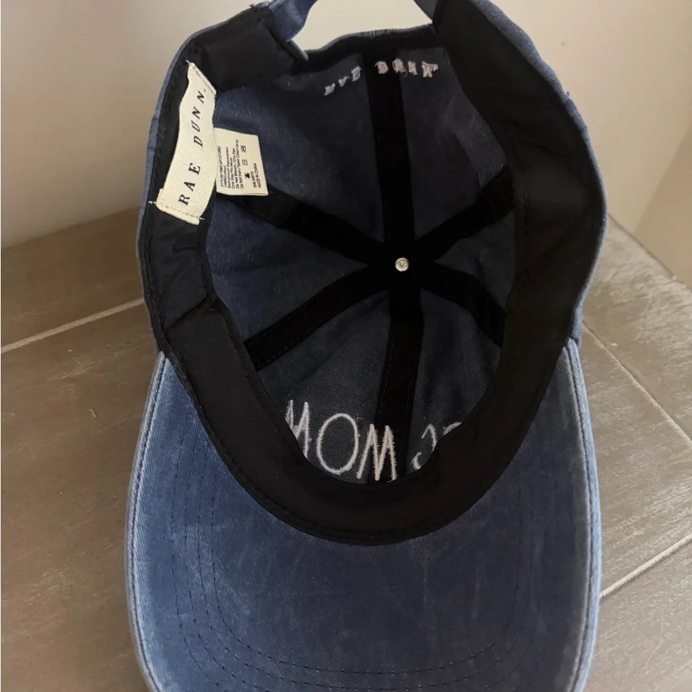 NWT - Rae Dunn - Dog Mom Navy Blue Cotton Baseball Cap